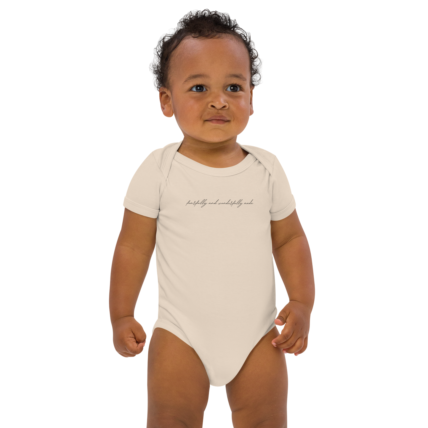 BABY ONESIE - 'FEARFULLY AND WONDERFULLY MADE'