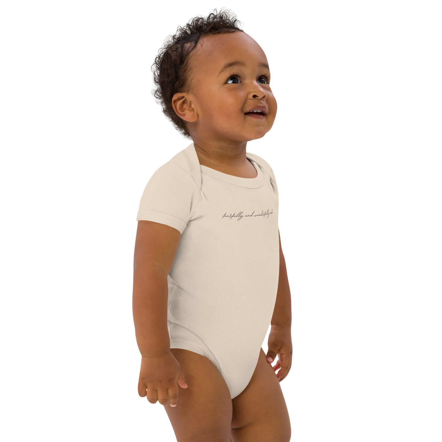 BABY ONESIE - 'FEARFULLY AND WONDERFULLY MADE'
