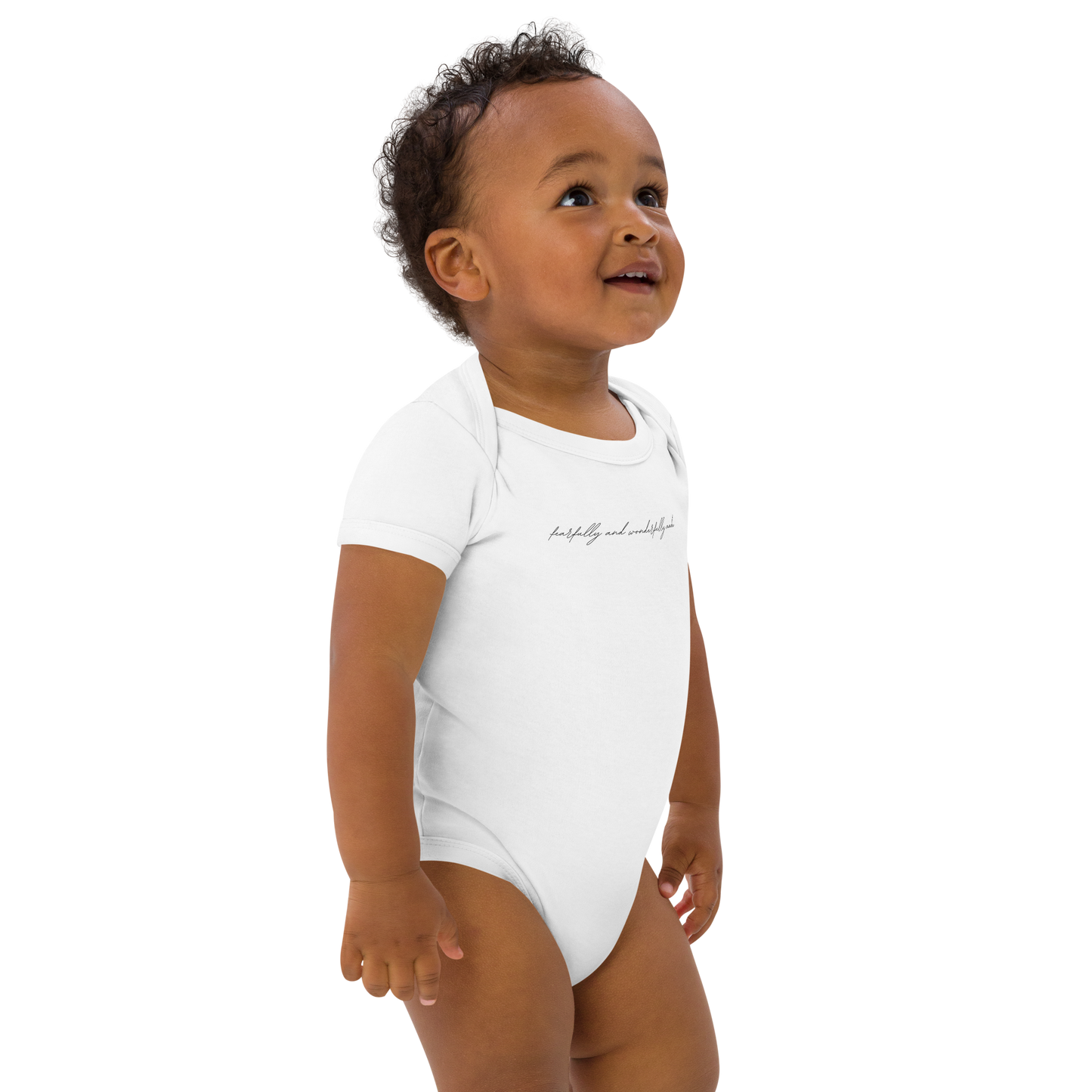 BABY ONESIE - 'FEARFULLY AND WONDERFULLY MADE'