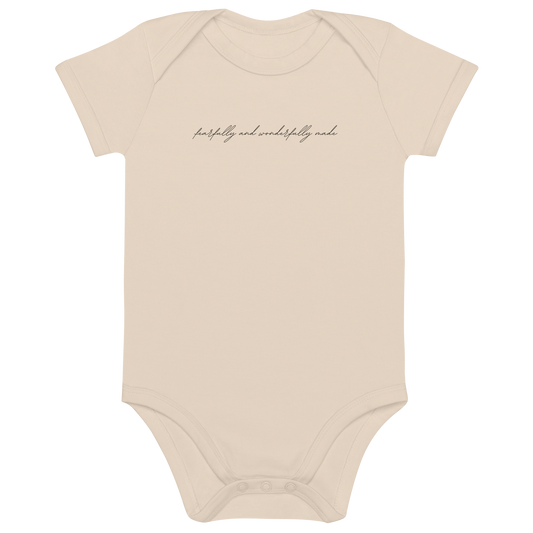 BABY ONESIE - 'FEARFULLY AND WONDERFULLY MADE'