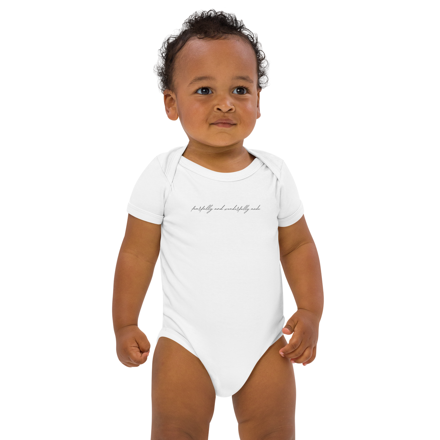BABY ONESIE - 'FEARFULLY AND WONDERFULLY MADE'
